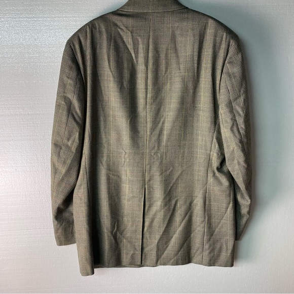Ralph Ralph Lauren Blazer 44L Wool Silk Blend 2 Button Sports Coat Houndstooth - Picture 5 of 11